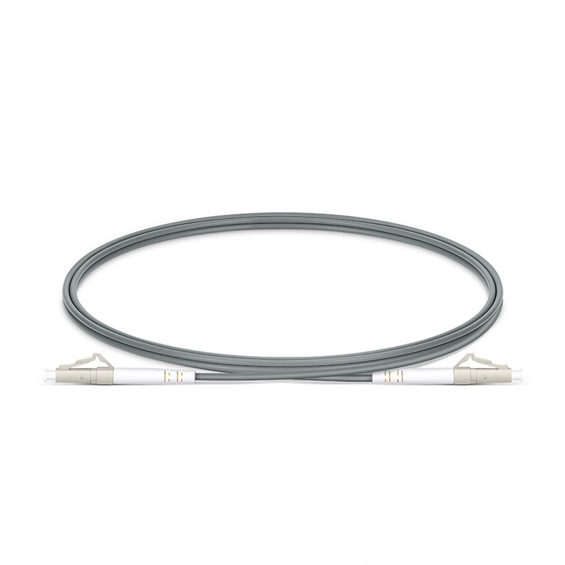 多模单芯铠装光纤跳线LC/APC-SC/APC-3.0mm-OM1 PVC(OFNR)
