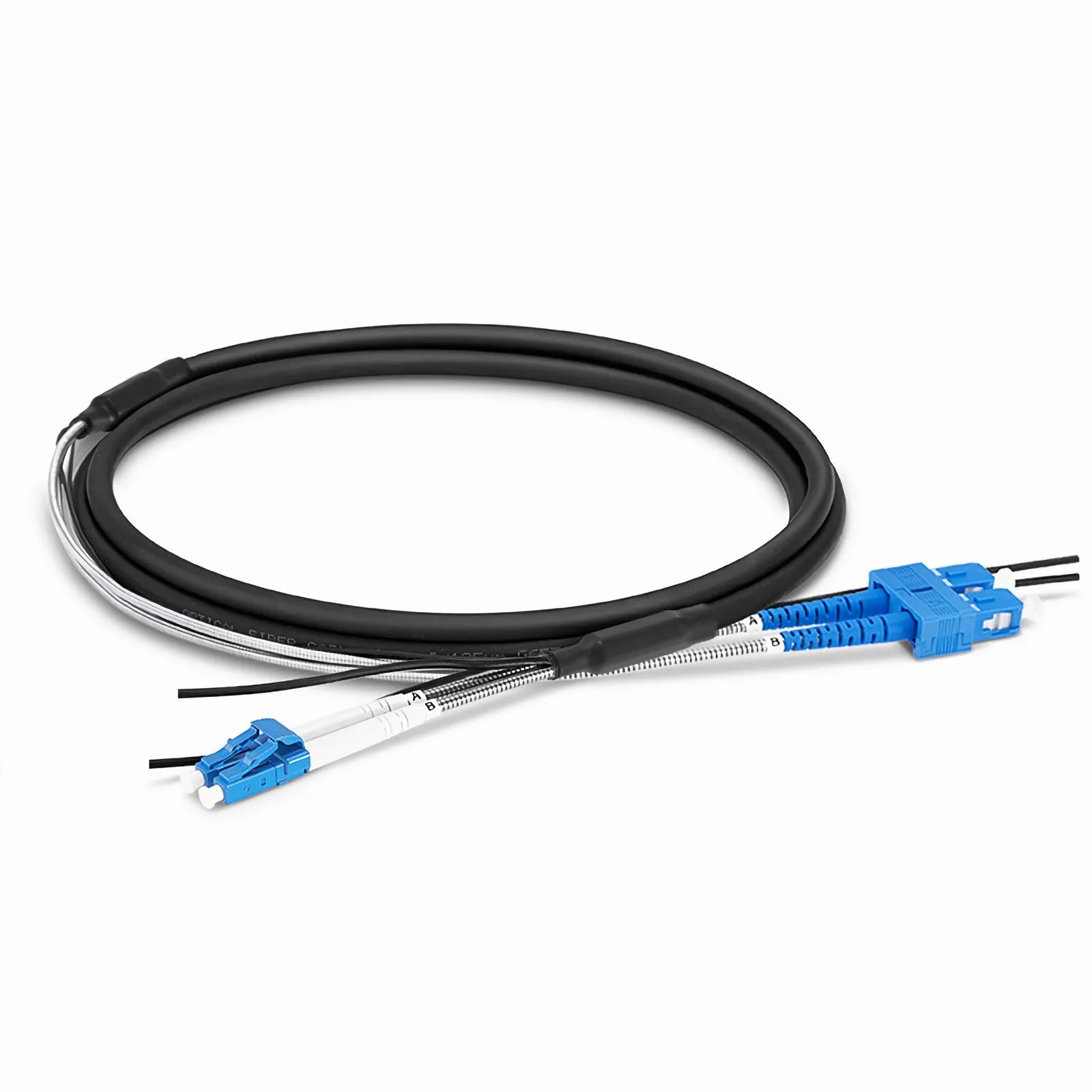 基站室外拉远光纤LC/UPC-SC/UPC FTTA单模双芯跳线OS2-7.0mm，LSZH
