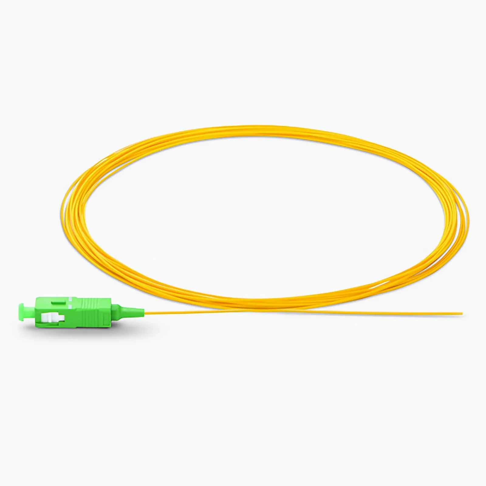 1m SC/APC 单工单模OS2光纤尾纤-0.9mm PVC(OFNR)