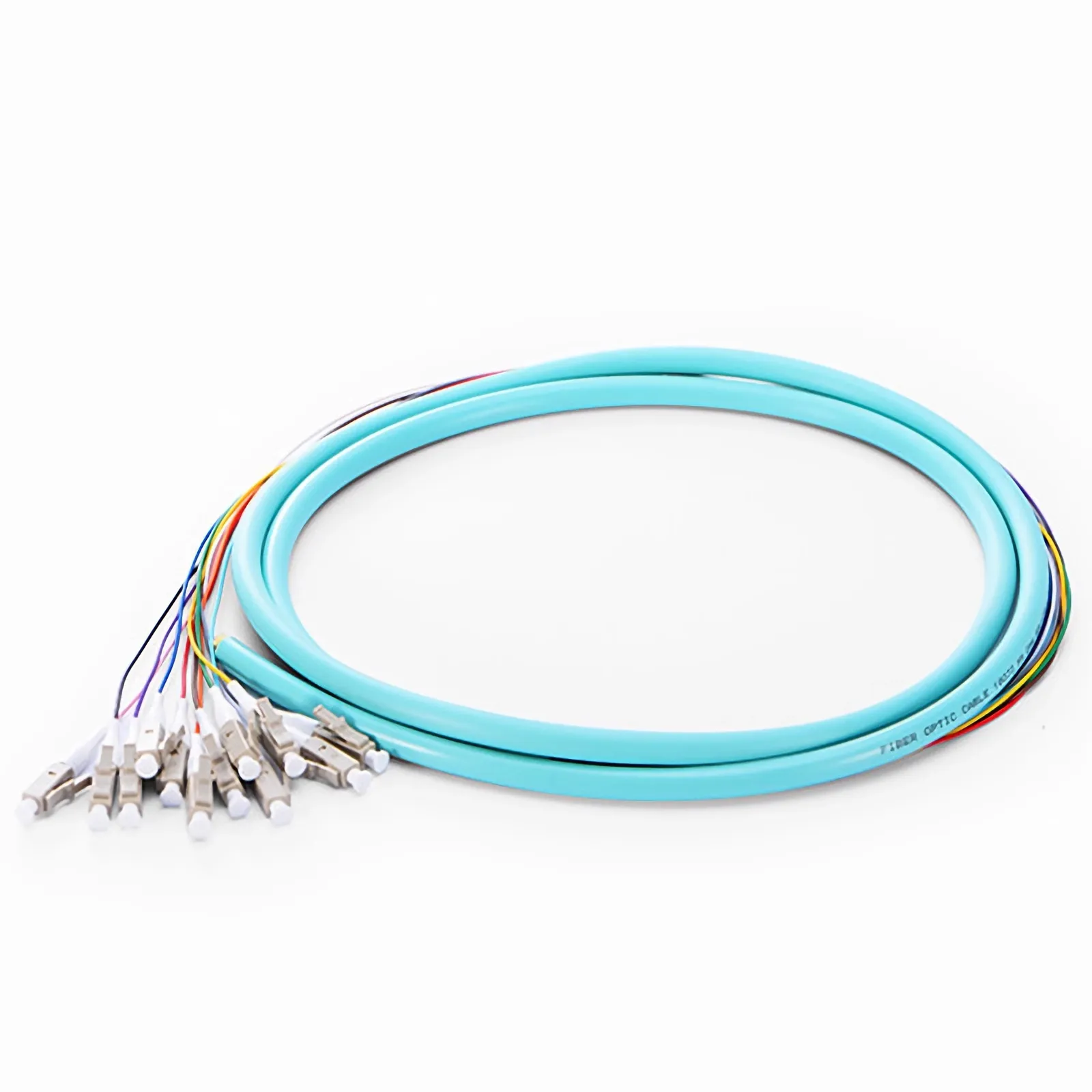 1.5m 12芯LC/UPC多模OM3束状光纤尾纤-0.9mm PVC(OFNR)