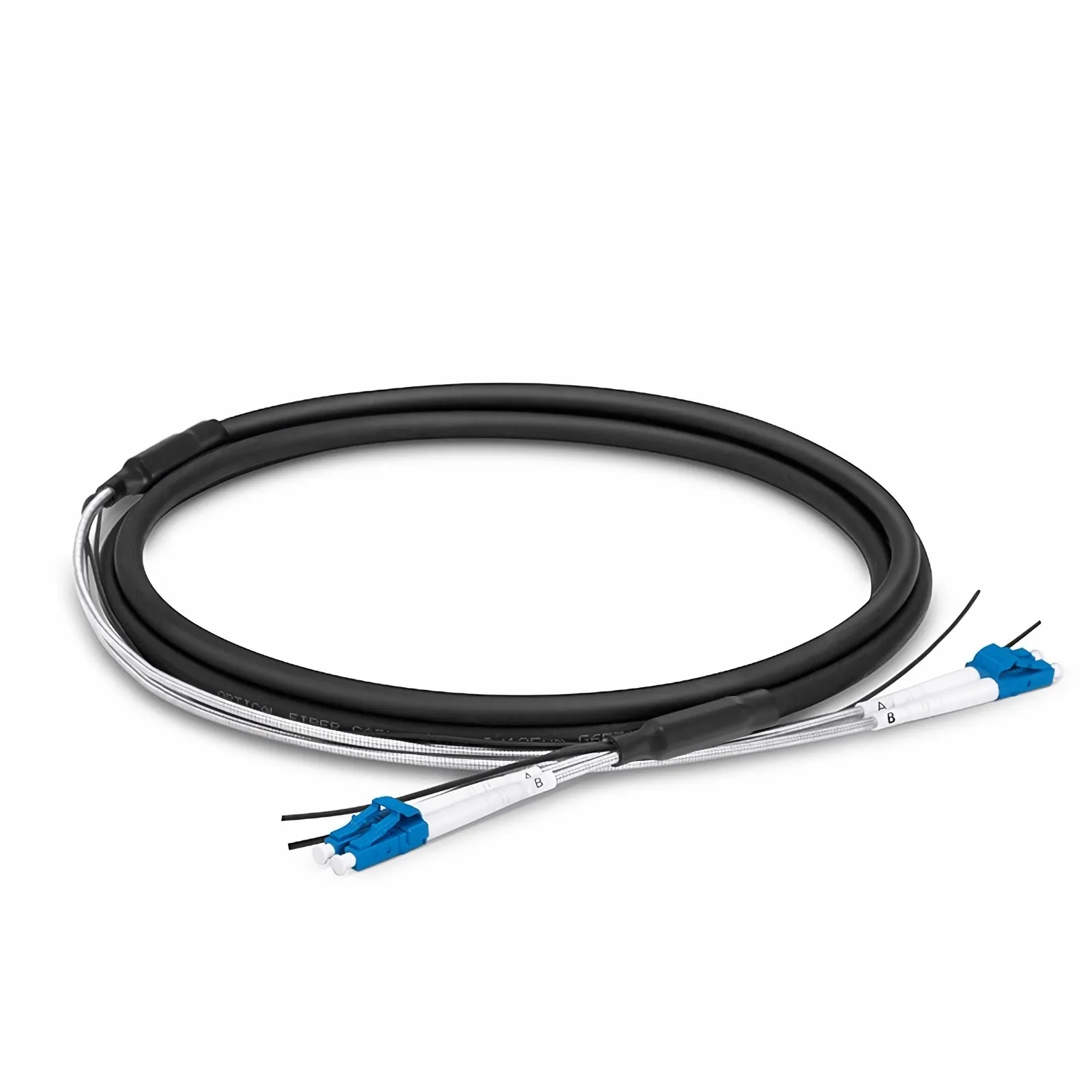 1m LC/UPC-LC/UPC FTTA双工单模OS2基站室外光纤跳线-7.0mm，LSZH