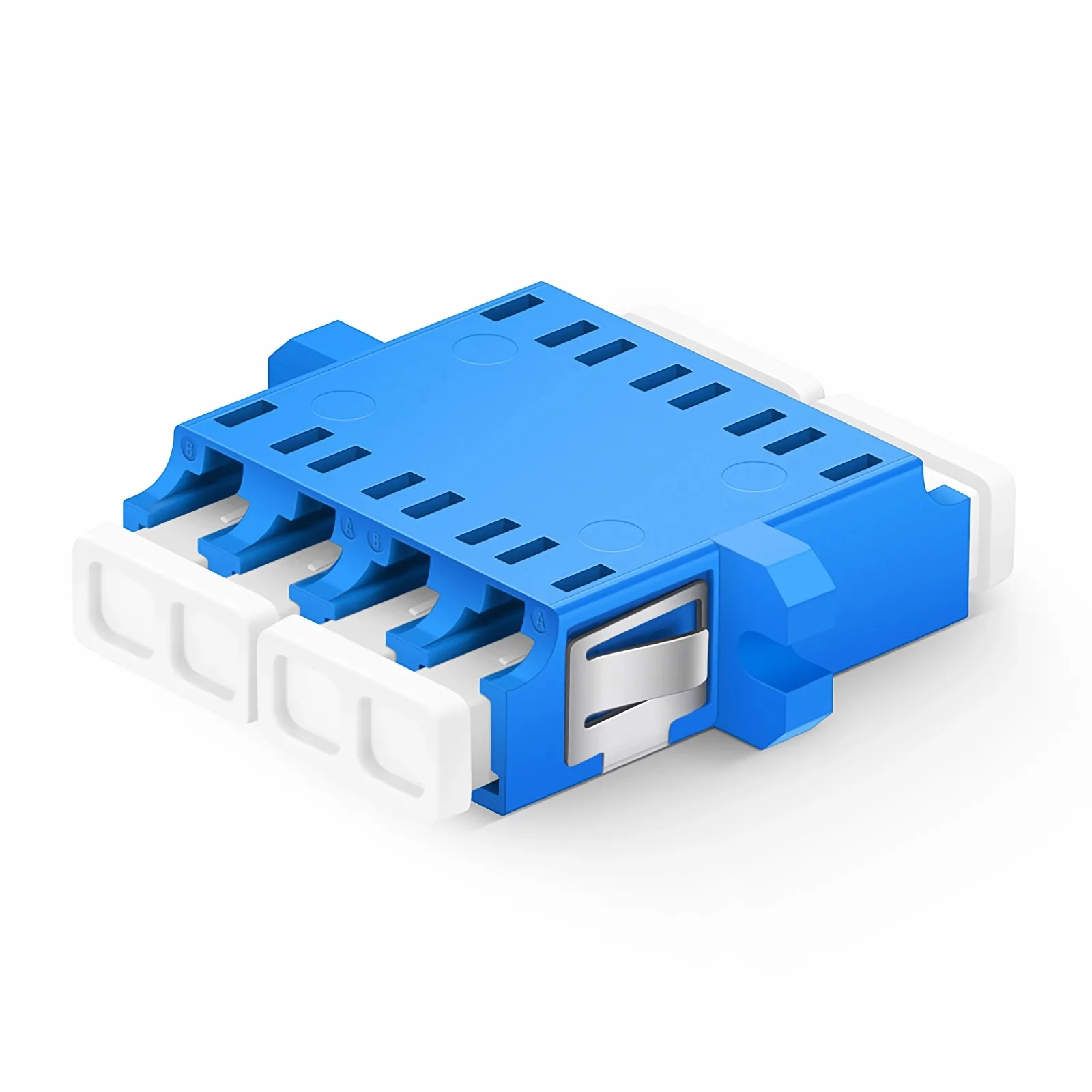 LC/UPC-LC/UPC 四工单模OS2塑料光纤适配器/耦合器 全法兰