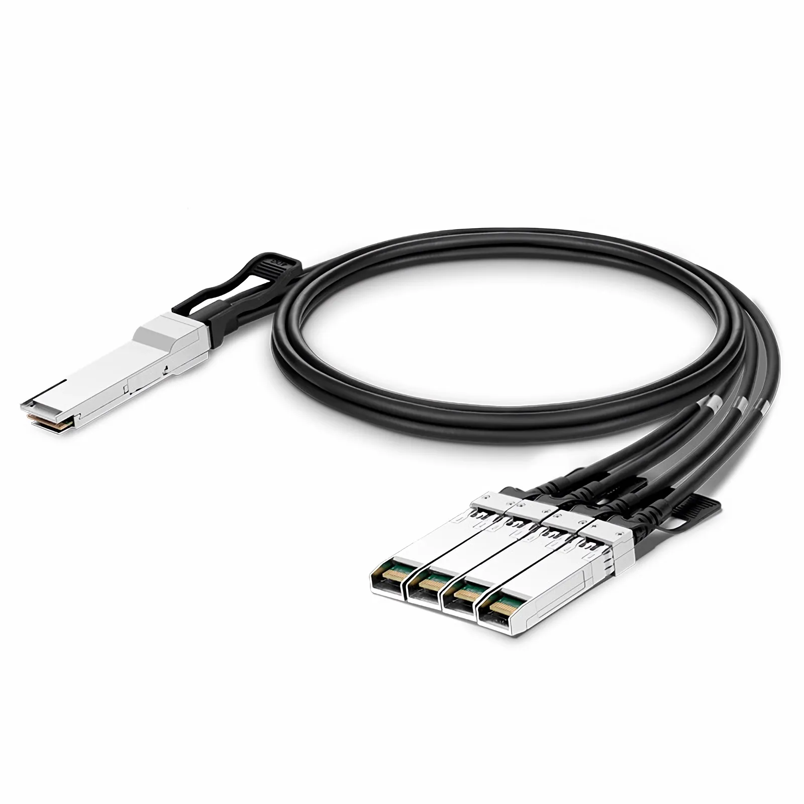 1m (3ft) 思科(Cisco) QSFP-4SFP10G-CU1M 兼容 40G QSFP+ 转 4 x 10G SFP+ 无源铜芯高速分支线缆 
