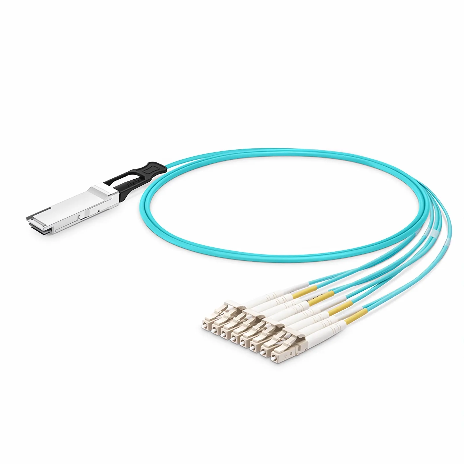 5m (16ft) 思科(Cisco) QSFP-8LC-AOC5M 兼容 40G QSFP+ 转 4 双工LC 有源分支光缆 
