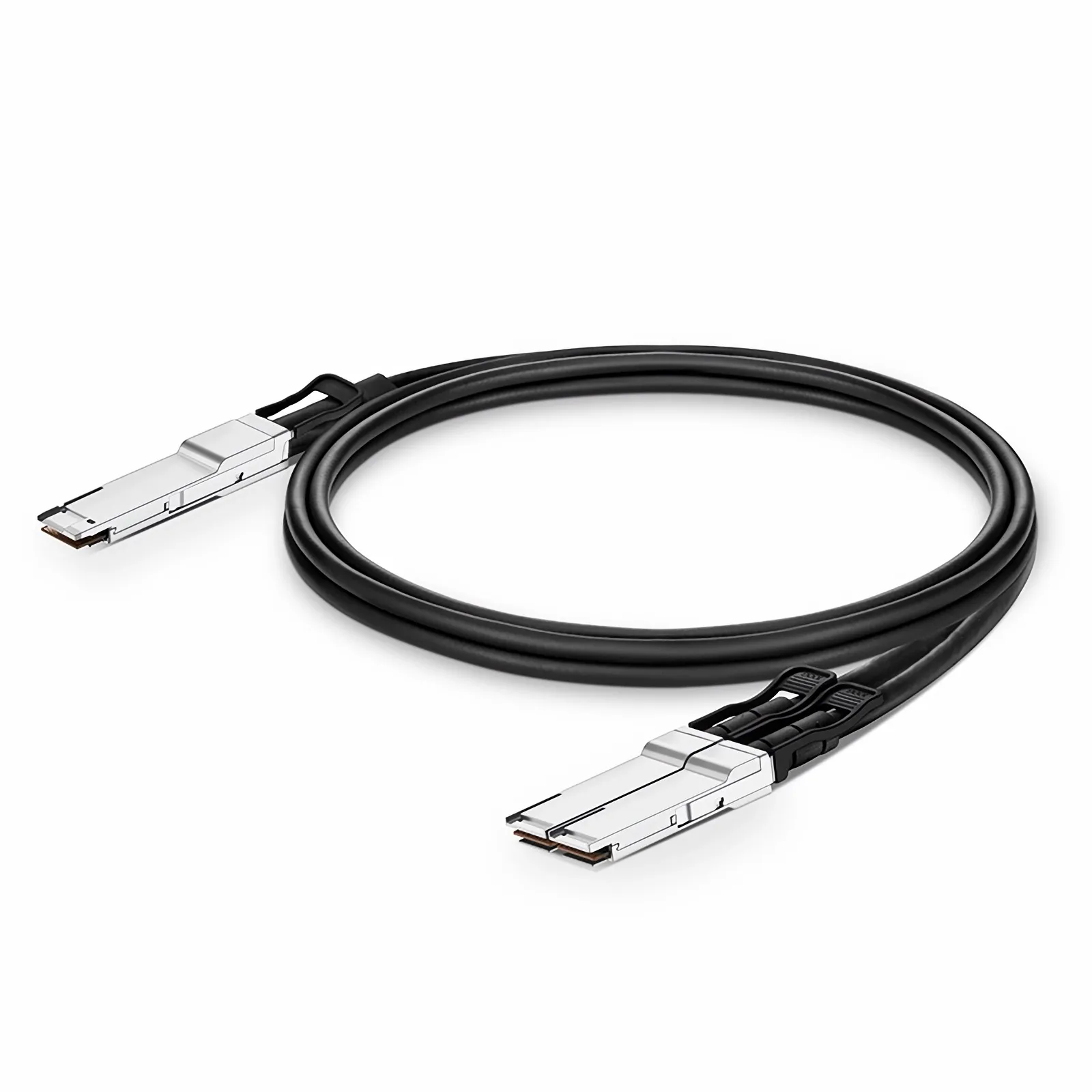 1m (3ft) 中性（Generic）兼容200G QSFP-DD转2 x 100G QSFP28无源分支高速线缆 