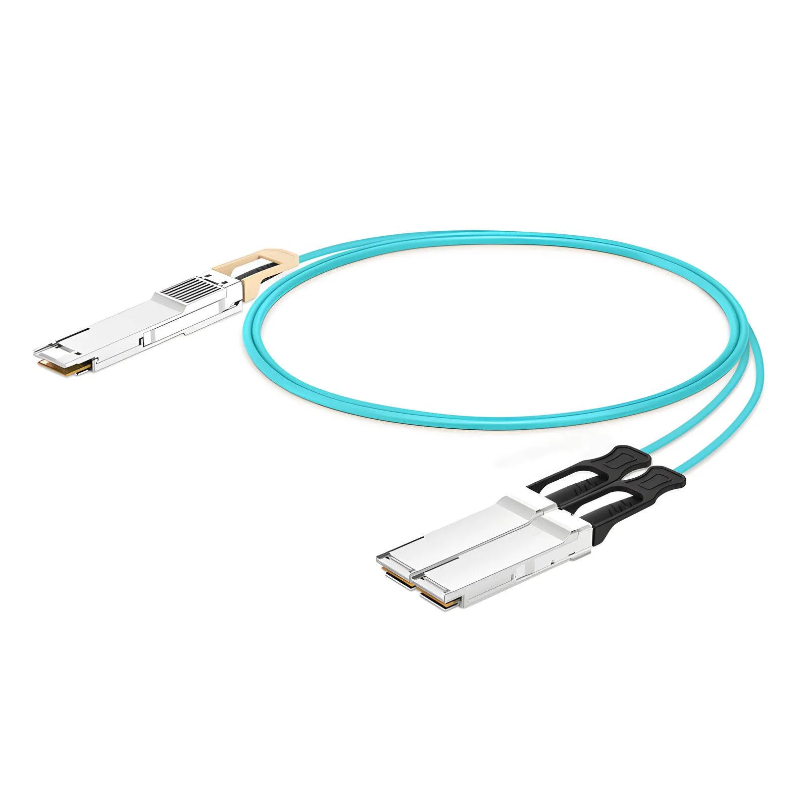 3m (10ft) 中性（Generic）兼容200G QSFP-DD转2 x 100G QSFP28有源分支光缆 