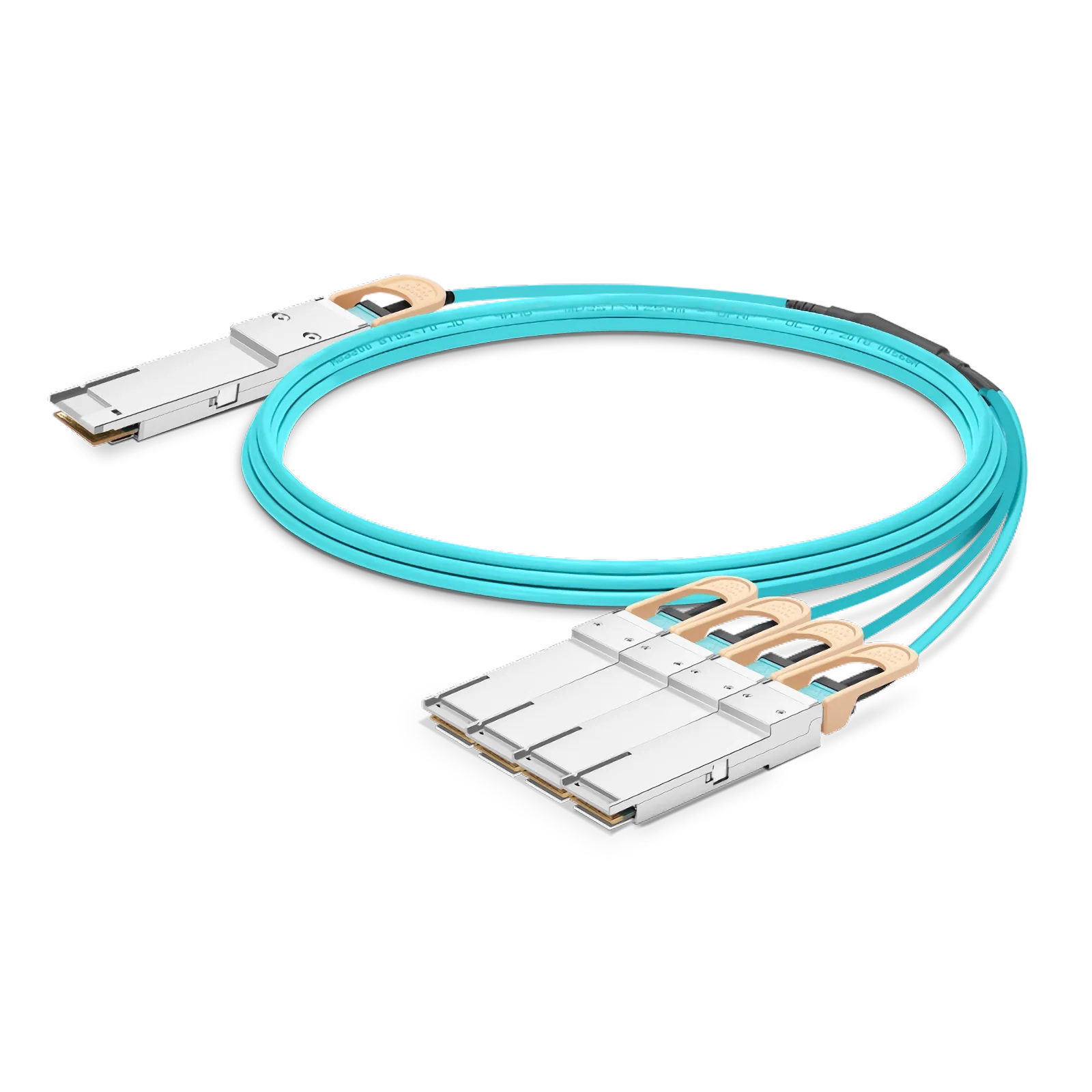 30m (98ft) 英伟达（NVIDIA）/迈络思(Mellanox)兼容400G QSFP-DD转4x100G QSFP56以太网有源分支光缆 