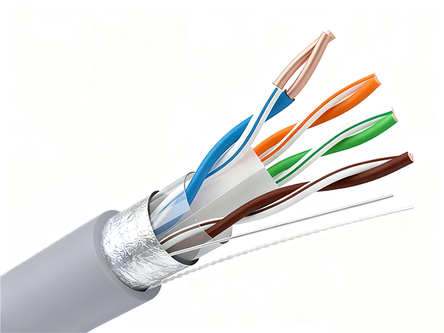Cat6六类屏蔽网线,550MHz,23AWG,PVC CMR FTP