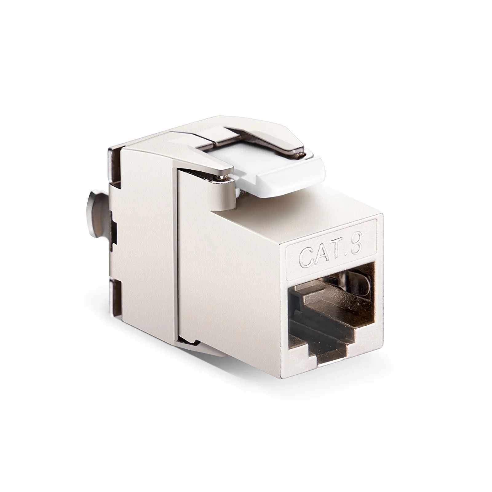 Cat8 RJ45 (8P8C) 屏蔽无工具型网络模块 ( 25个/盒) 